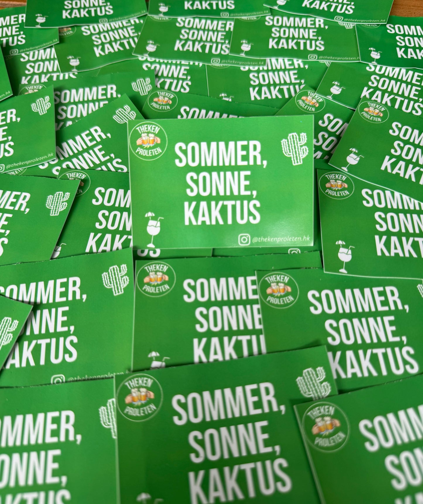 Sticker "SOMMER, SONNE, KAKTUS"