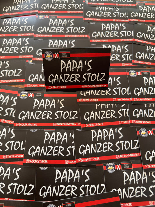 Thekenproleten x Agrarsticker "PAPAS GANZER STOLZ"